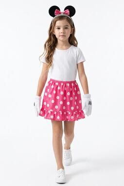 Disney Minnie Mouse Pink Dot Halloween Costume Dress Up size 4 - 6X, Birthday